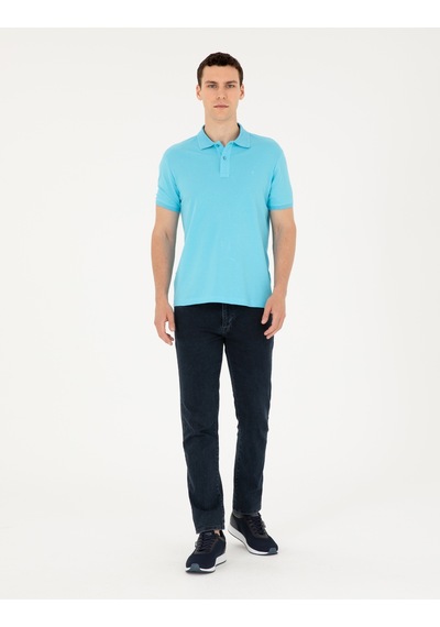 Pierre Cardin Erkek Turkuaz Tişört Basic 50280754-vr093 Turkuaz