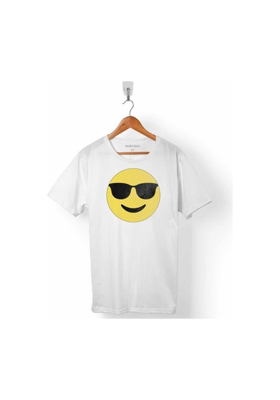 Gözlük Emoji Icon Smıle Glases Erkek Tişört 001
