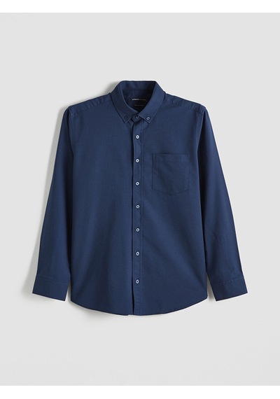 Lcwaıkıkı Classic Lacivert Regular Fit Oxford Erkek Gömlek
