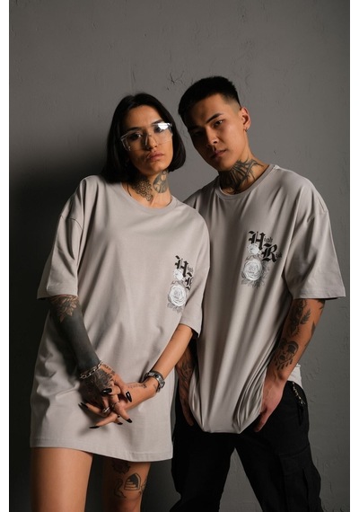 Noıssey Kod:ızeı - Oversize Unisex Hıgh Rısk Baskılı Pamuklu T-shirt Kod:ızeı-01011 Gri Noıssey Kod:ızeı - Oversize Unisex Hıgh Rısk Baskılı Pamuklu T-shirt Kod:ızeı-01011 Gri
