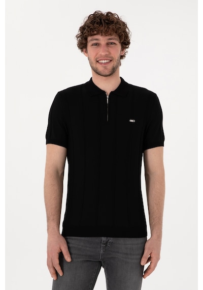 U.S. Polo Assn. Erkek Slim Fit Polo Yaka Siyah Tişört 50306457-VR046 U.S. Polo Assn. Erkek Slim Fit Polo Yaka Siyah Tişört 50306457-VR046