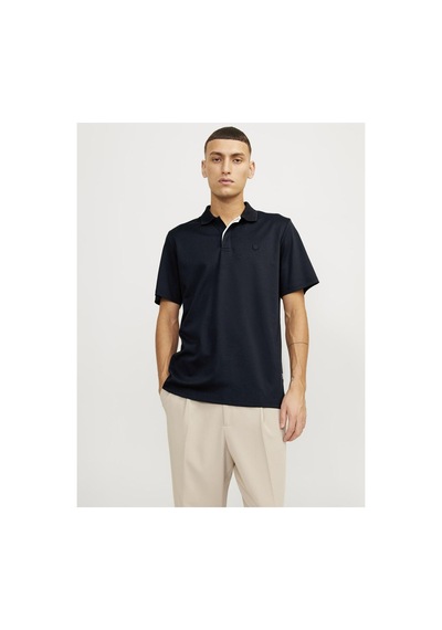 Jack & Jones Premium Ceket Einfarbig Polo Tişört Night Sky