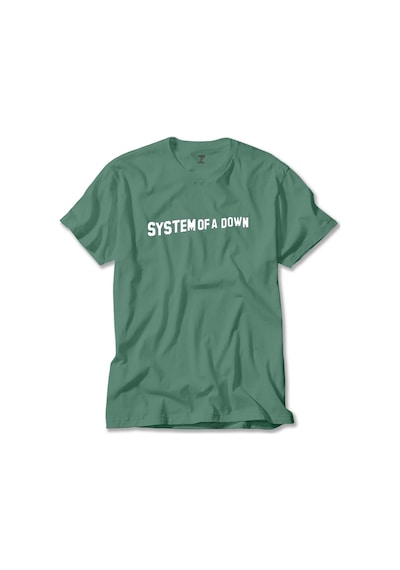 System Of A Down Yazı Sarı Tişört