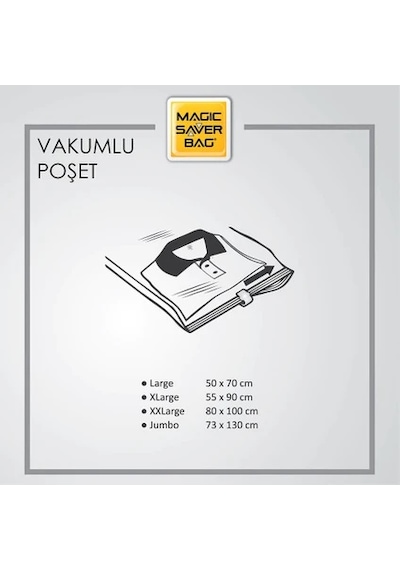 Magic Saver Vakumlu Hurç 3 Adet XL 55 x 90 CM