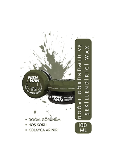 F2 Saç Şekillendirici Ve Bukle Belirginleştirici Bakım Yapan Wax 100 Ml