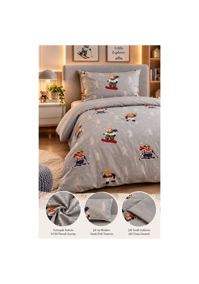 Cotton Star Ranforce Çocuk/genç Tek Kişilik Nevresim Takımı Çok Renkli - 938067427 Çok Renkli