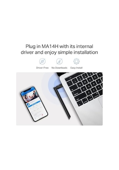 Ma14h Ax300 Wi-fi 6 Kablosuz Usb Adaptör Yüksek Kazançlı Anten Dahili Sürücü Tak Çalıştır Windows Ve Linux Uyumlu Güçlü Sinyal Alıcı Masaüstü Ve Laptop Wi-fi Alıcı
