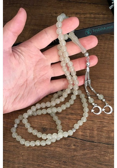 Tesbih Kenti 99'Luk Küre Taneli Kedi Gözü Namaz Tesbihi