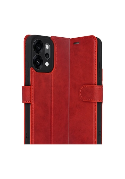 Oppo Reno 14 Trend S Plus Kapaklı Kılıf - Kırmızı -