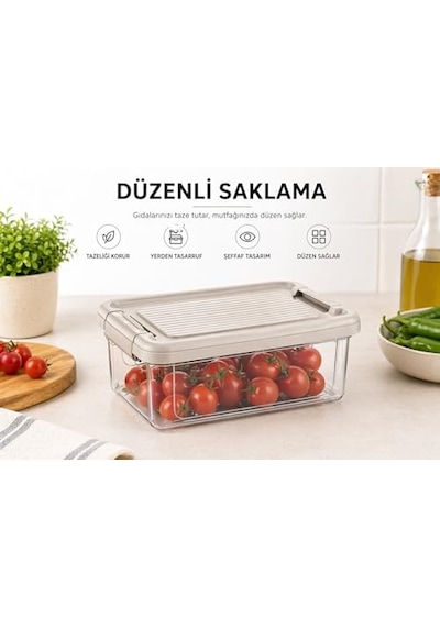 ' Li Kapaklı Saklama Kutusu Seti 10 Litre Turuncu-taşınabilir Kulplu Dolap Içi Düzenleyici Çok Amaçlı Organizer Diğer