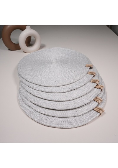 Zengin Design Home 10 Yuvarlak Runner & Amerikan Servisi Beyaz