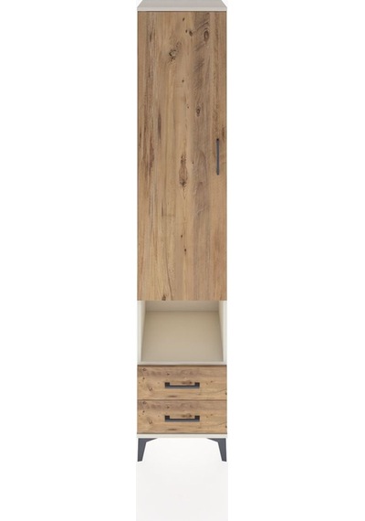 Hyperion Dolap 5 Raflı 2 Çekmeceli Tek Kapaklı 44x44x221 Aytaşı-çam Aytası
