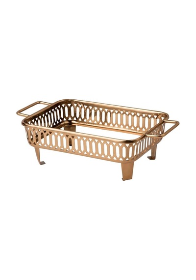 Gokvalla Servis Tepsisi, Bakır Rengi, 26x15x8 Cm Bakır
