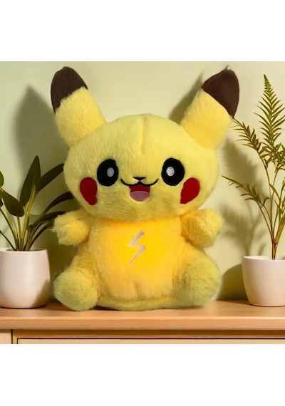 Nefes Alan Pikachu Peluş Oyuncak Işıklı Ve Müzikli Nefes Sesi Diğer
