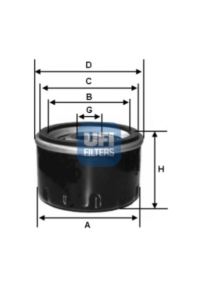 Ufı 2341800 Yağ Filtresi Mgn I-ıı-ııı-clıo I-ıı-ııı-fluence-kng-lgn I-ıı-ııı-twng-traf-r9-r