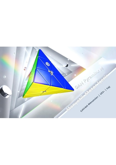Gan Pyraminx Standard 36 Mıknatıslı Hızlı Piramit Rubik Küp Zeka Küpü Çıkartmasız Tr Resmi Satıcısı