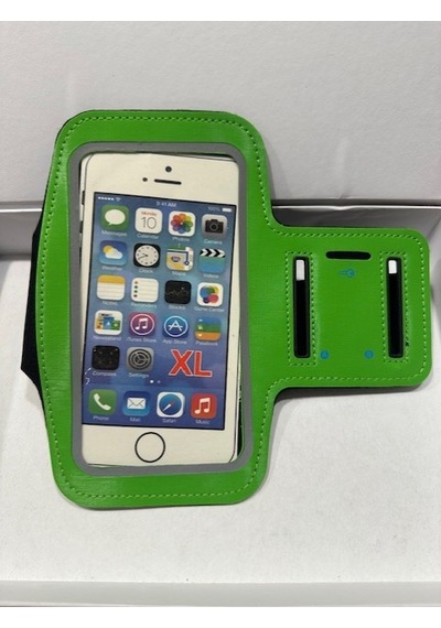 Yeşil Telefon Kol Bandı Sporcu Kılıfı Büyük Telefonlar İçin Koşu İçin Telefon Kılıfı 16x8 Cm Yeşil