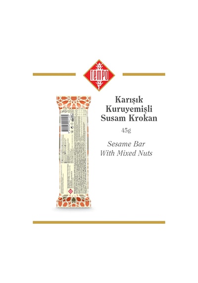 Karışık Kuruyemişli Susam Krokan 45 G X 12 Adet