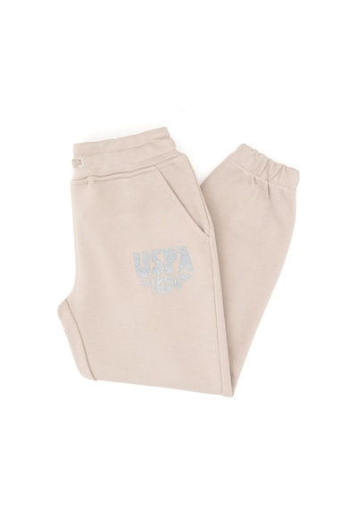 U.S. Polo Assn. Kız Çocuk Taş Simli Baskı Detaylı Jogger Eşofman Altı 50316849-VR049