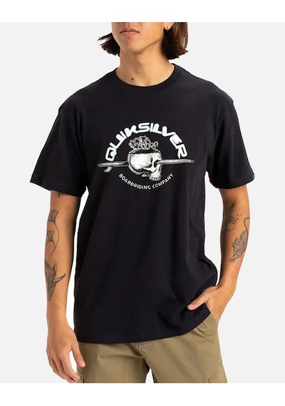 Quiksilver Eqyzt08056-kvj0 Skull Lines Ss Erkek Spor Tişört Siyah