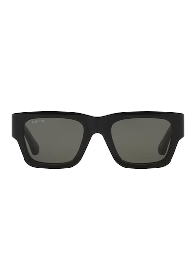 Gucci Gg 1668s 001 52 Unisex Kare Siyah Kemik Güneş Gözlüğü Siyah