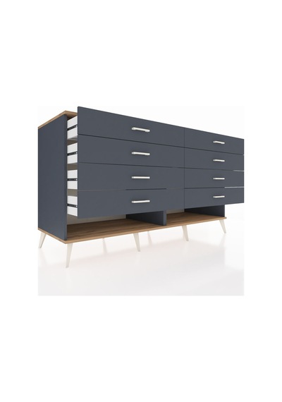 Kronos Konsol 8 Çekmeceli 176x59x99 Antrasit-çam/antrasit Antrasit-çam/antrasit Kronos Konsol 8 Çekmeceli 176x59x99 Antrasit-çam/antrasit Antrasit-çam/antrasit