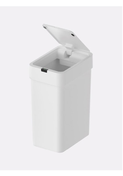 Sensörlü Çöp Kovası 9 Litre Beyaz Kızılötesi Sensörlü Otomatik Kapak Sessiz & Antibakteriyel Beyaz
