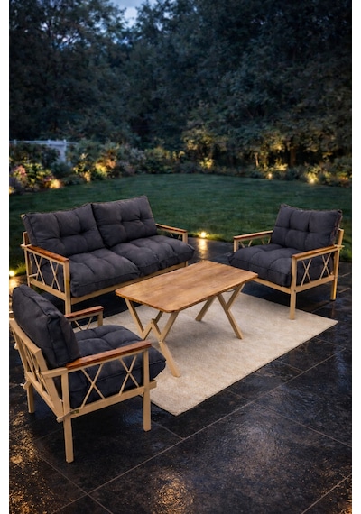 Ard & Garden Miray Cappuccino 211 Masalı Antrasit Fermuarlı Düğmeli Bahçe Oturma Grubu Balkon Oturma Takımı Salon Antrasit Ard & Garden Miray Cappuccino 211 Masalı Antrasit Fermuarlı Düğmeli Bahçe Oturma Grubu Balkon Oturma Takımı Salon Antrasit