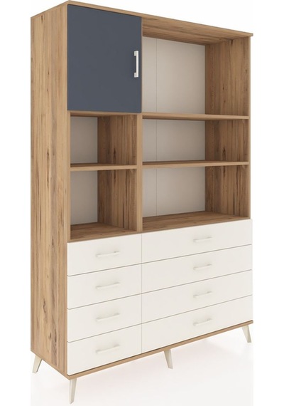 Hyperion Dolap 7 Raflı 8 Çekmeceli Tek Kapaklı 132x44x195 Çam-antrasit/aytaşı Antrasıt/aytası - Atlas Çam Hyperion Dolap 7 Raflı 8 Çekmeceli Tek Kapaklı 132x44x195 Çam-antrasit/aytaşı Antrasıt/aytası - Atlas Çam