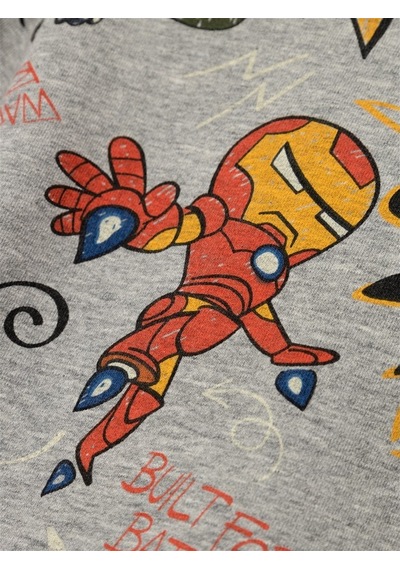 Name It Marvel Gri-melanj Erkek Çocuk Sweatshirt 13221166 001 Gri Melanj