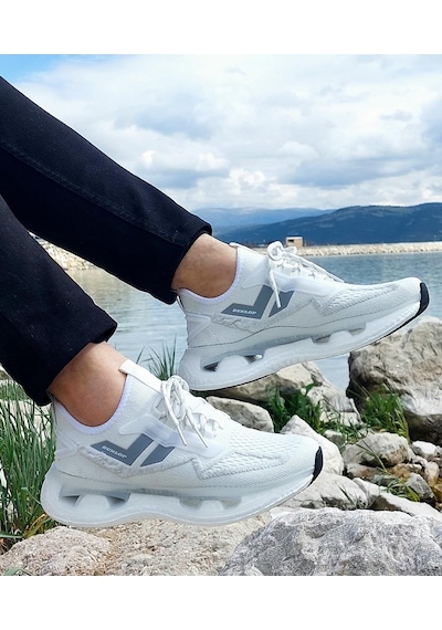 Dunlop 2357-2356 Beyaz Air Yumuşak Taban Erkek Spor Ayakkabı Beyaz