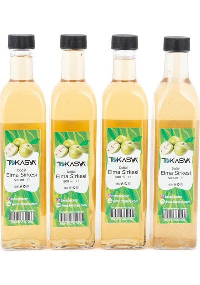 Tokasya Doğal Elma Sirkesi 500 Ml 4 Lü Şişe