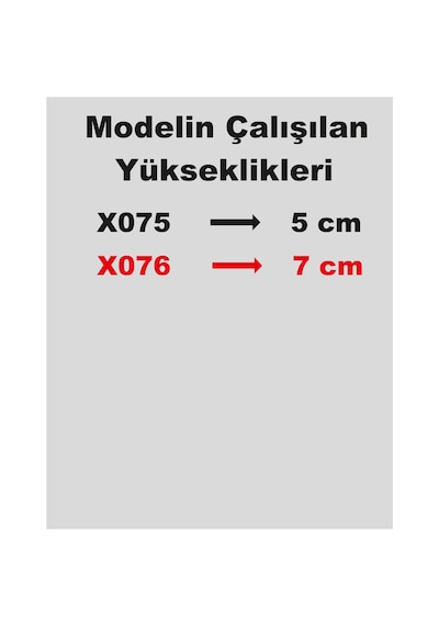 Stencil Harf Boyama Şablonu X076 Harf Yüksekliği 7 Cm