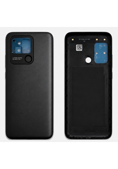 Xiaomi Redmi 10c Arka Kapak Siyah Batarya Kapağı Kamera Çerçeveli Tam Uyumlu Yedek Parça