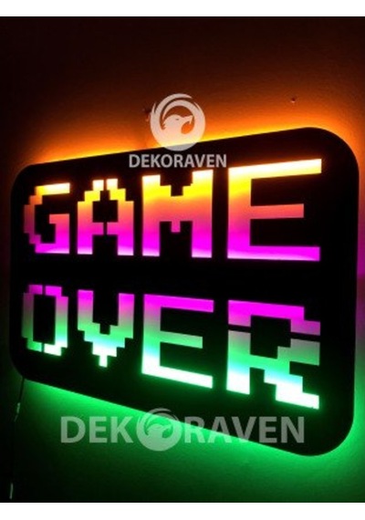 Game Over Led Işıklı Tablo (523524613) Game Over Led Işıklı Tablo (523524613)
