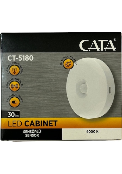 Cata Ct-5180 4000k Günışığı Mıknatıslı Kabin Led Aydınlatma 2 Adet