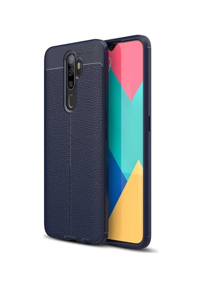Oppo A9 2020 Deri Desenli Kamera Korumali Kalite Silikon Kilif 419296382