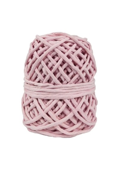 Makrome İpi 3 Mm 250 Gr Pembe Duvar Süsü, Çanta, Sepet Ve Dekoratif Hobi İpi