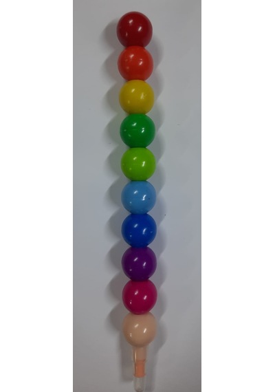 Yumurtlayan Mum Boya 10 Renk 1 Kalemde Çok Renkli