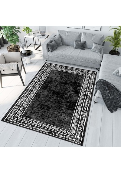 Rovigo Home Dijital Baskı Kaymaz Taban Salon Halısı Rvg1002 Çok Renkli