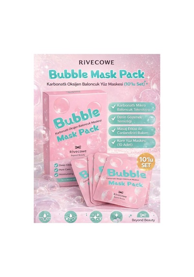 Bubble Mask Pack Karbonatlı Oksijen Baloncuk Maskesi