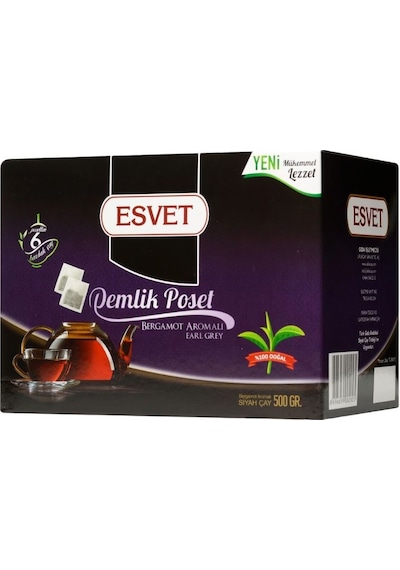 Esvet Bergamot Aromalı Demlik Poşet Çay 50 x 10 G