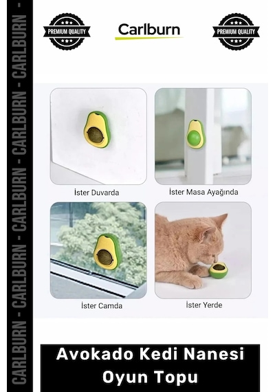 Özel Üretim Diş Temizleyici Stres Giderici Doğal Catnip Sağlıklı Hijyen Avokado Kedi Nanesi Oyun Top
