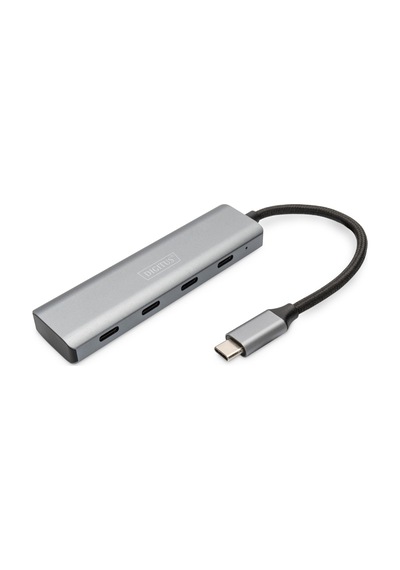 Digitus Usb-c 4-port Hub, 4 X Usb-c Port, 3.1 Gen1, 5gbps&lt Br&gt Digitus Usb-c 4 Port Hub, 4 X Usb-c Port, 3.1 Gen1, 5gbps-104797