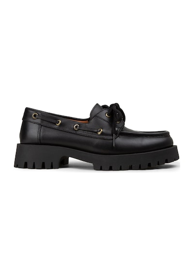 Deery Kadın Hakiki Deri Siyah Marin Loafer - 02036zsyhc02