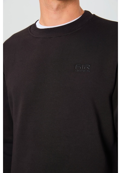 Air Jones Tommy Life Omar Siyah Şardonlu Erkek Sweatshirt - 88137 Siyah
