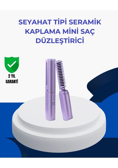 Mey İthalat Taşınabilir Saç Düzleştirici Tarak Ayarlanabilir Isı Kontrollü