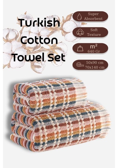 Premium Havlu Seti Arbela 70x140 Cm Asorti