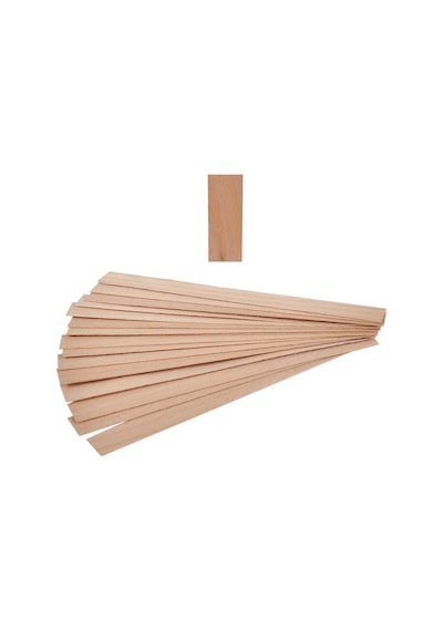 Ahşap Mum Fitili 60 Adet Boy 15 CM En 15 Mm