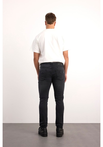 76083-73599 Erkek Denim Comford Fit Mıd Waıst Slim Leg Pantolon 76083-73599 Grey